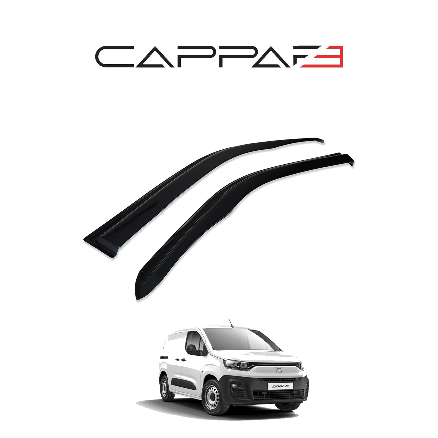 Fiat Doblo 2023- Yılı ve Sonrası Uyumlu Cam Rüzgarlığı 2 Parça