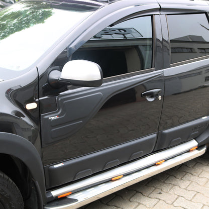 Dacia Duster 2010-2017 Yıl Aralığı Uyumlu Yarasa Kapı Kaplama 2 Parça