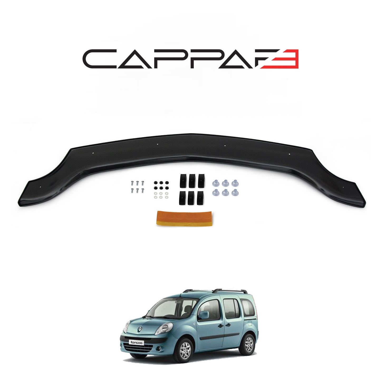 Renault Kangoo 2008-2013 Yıl Aralığı Uyumlu Kaput Rüzgarlığı 4mm