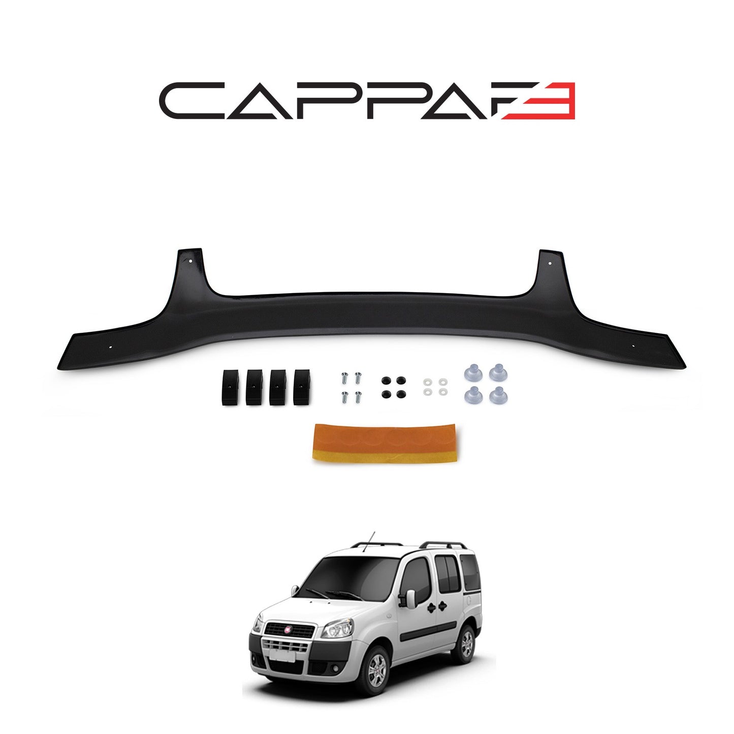 Fiat Doblo 2000-2005 Yıl Aralığı Uyumlu Kaput Rüzgarlığı 4mm