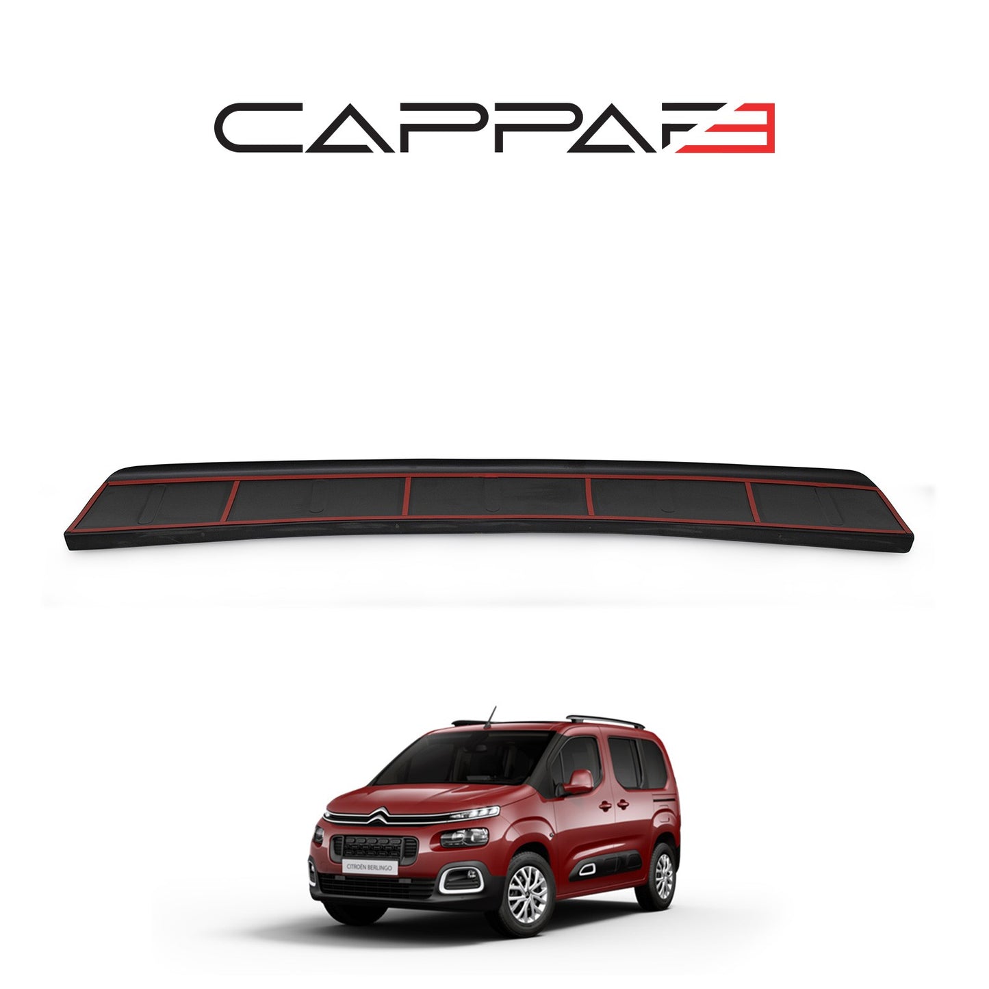 Citroen Berlingo 2019- Yılı ve Sonrası Uyumlu Arka Tampon Eşiği Mat