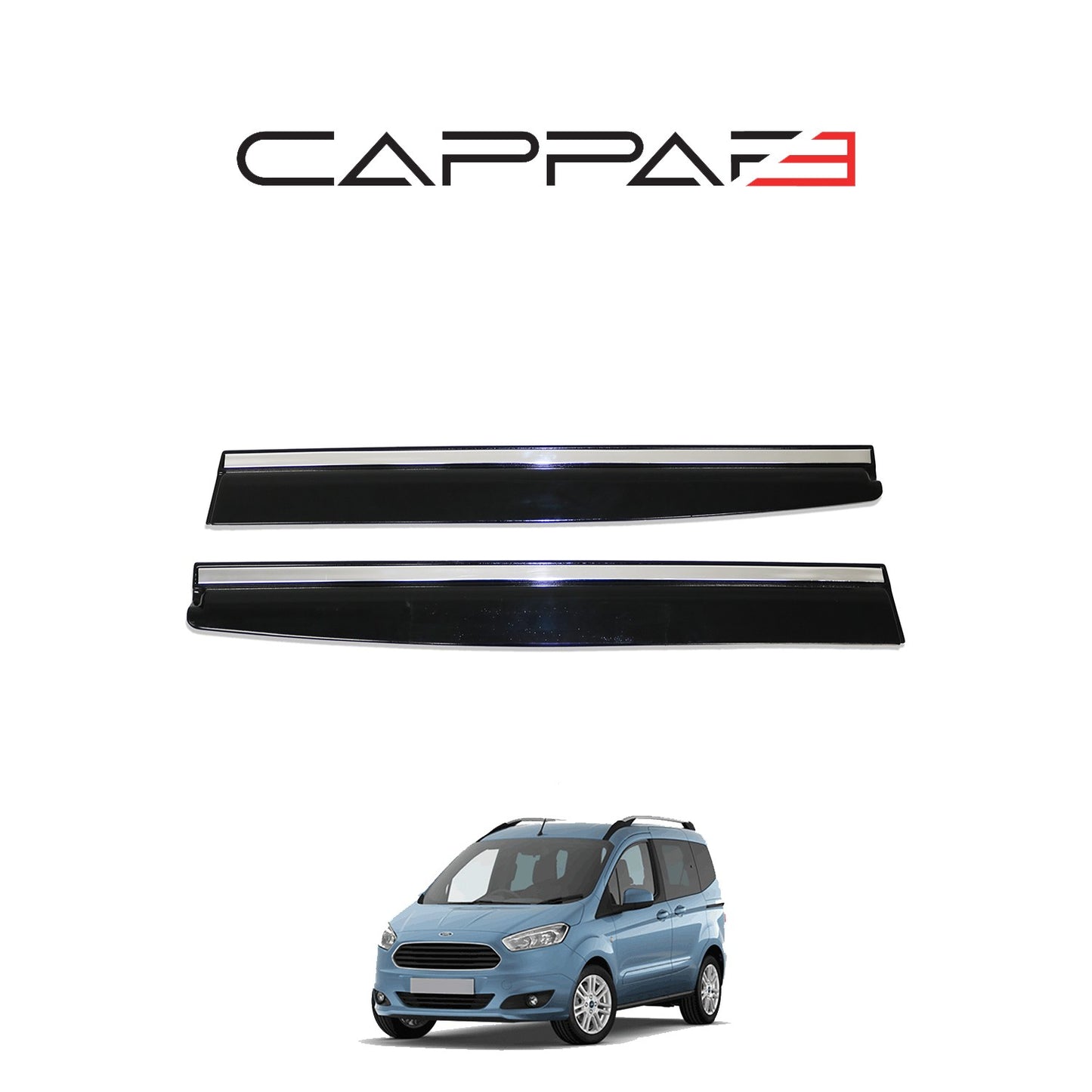 Ford Courier 2014-2018 Yıl Aralığı Uyumlu Cam Rüzgarlığı 4 Parça