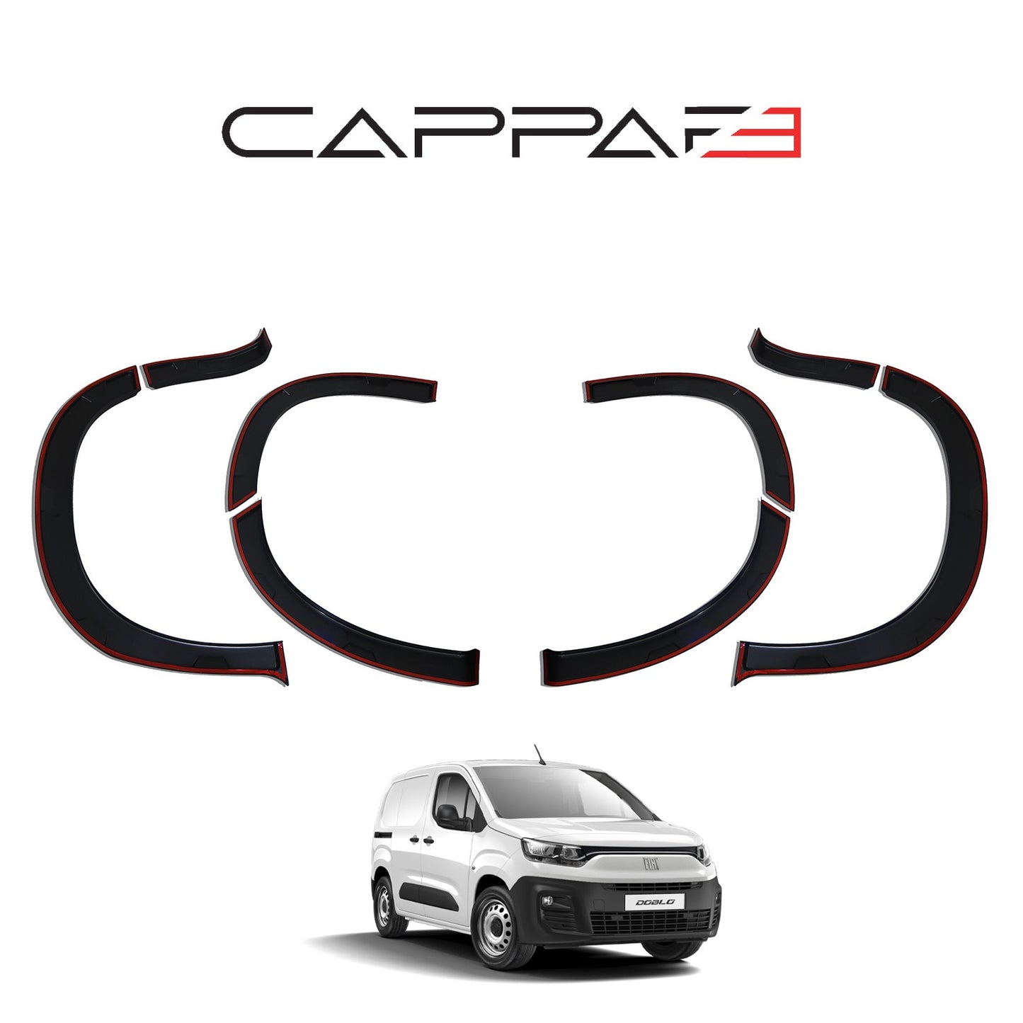 Fiat Doblo 2023- Yılı ve Sonrası Uyumlu Çamurluk Dodik 8 Parça